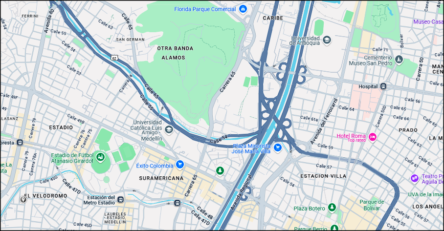 Mapa de Medellín